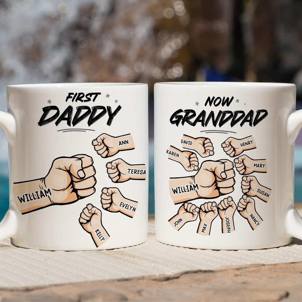 Amazon.com | Wrappiness Custom Dad Grandpa Mug - Personalized 3D