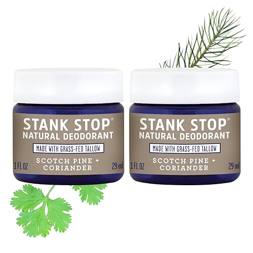 Miniatura 11 de FATCO Stank Stop All Natural Desodorante Crema en un frasco con Sarga y Aceite de Coco Orgánico – Lavanda + Salvia Paquete de 2 (1 oz)