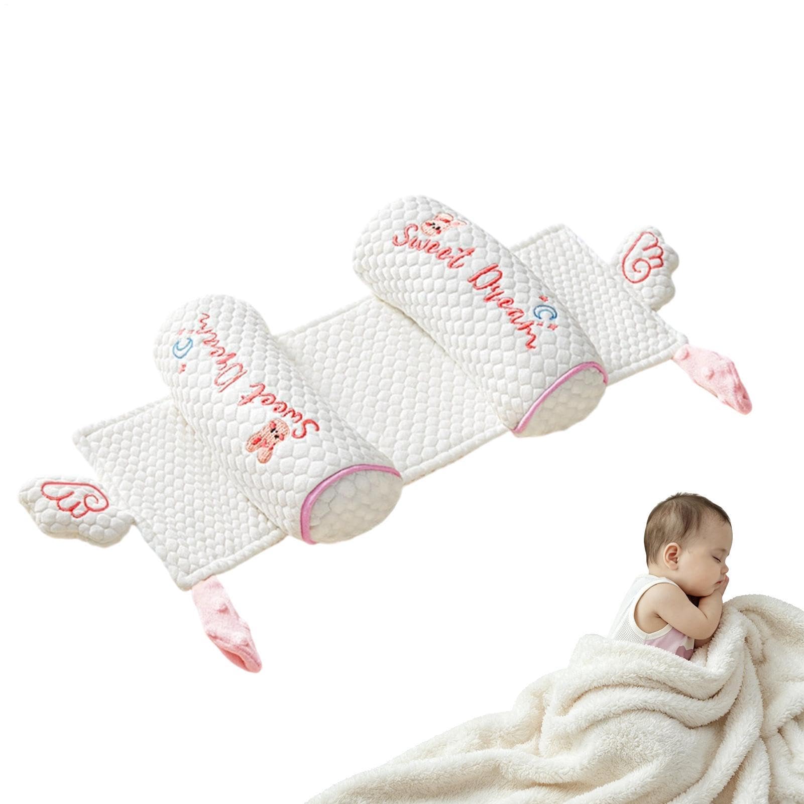 Kopfkissen Zur Kopfformung Für Kinder,Verstellbares Stillpolster - Tragbares Kinderkissen,für Mädchen Und Kinderwagen Reisen Autositz Babybett Zum Haushalt Täglicher