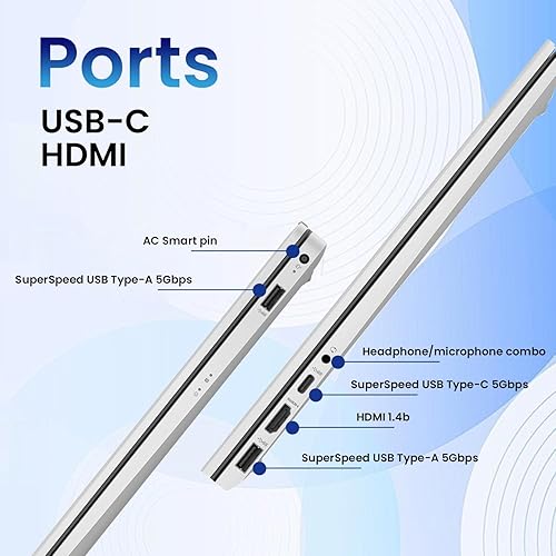 Miniatura 6 de HP Laptop más reciente, pantalla táctil HD+ de 17.3 pulgadas, procesador Intel Core i7-1255U de 12 generación, 16 GB de RAM, SSD PCIe de 1 TB,