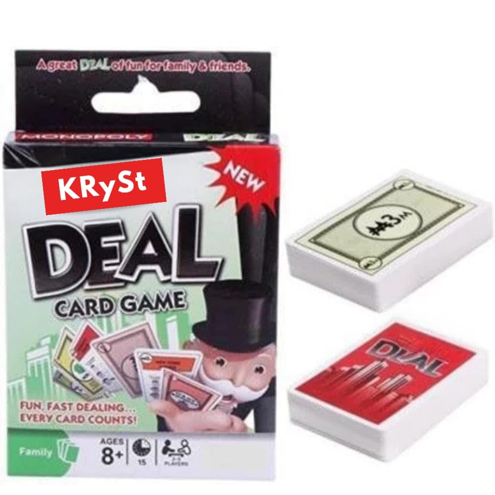 KRySt Deal Card Game, Fun Family Games, Ages 8+, 2-5 Players, 15 Minutes Playing Time