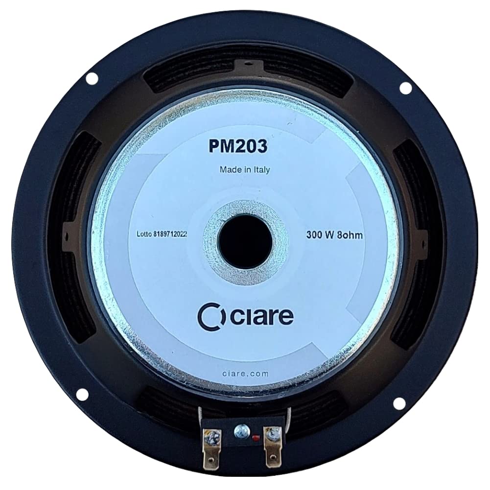 1 altoparlante CIARE PM203 extended range da 20 cm 200 mm 8" di diametro da 150 watt rms e 300 watt max impedenza 8 ohm per casa party, 1 pezzo