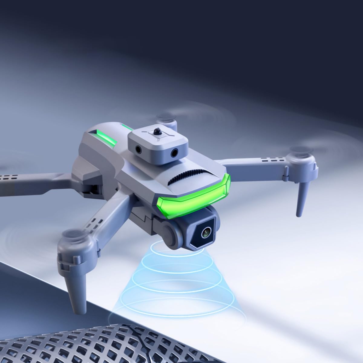 ORFOFE Drone Pieghevole Rc Aereo Telecamera Quadricottero Ricaricabile per Adulti e Adolescenti con Luci LED