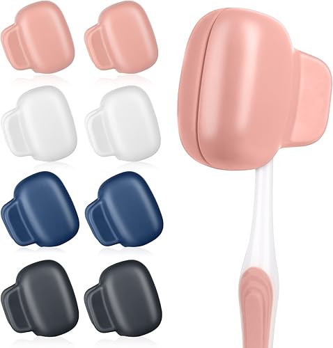 Protector de cepillo de dientes Soporte de viaje para cepillo de dientes, tapa de cepillo de dientes, clip de plástico para cepillos de dientes