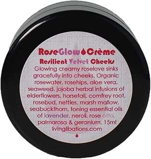 Living Libations - Organic / Wildcrafted Rose Glow Face Creme (15 ml)
