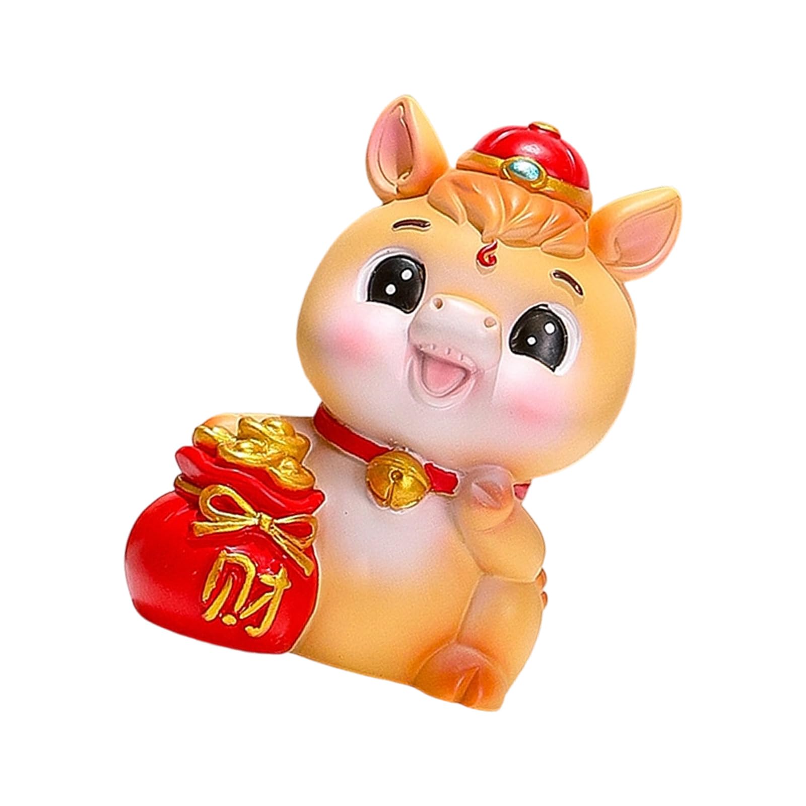 YWLUUOO 2026 Chinese New Year Horse Figurines Resin Chinese Zodiacs Horse Statues Lunars New Year Ornament Home Decorations Desktop Ornament