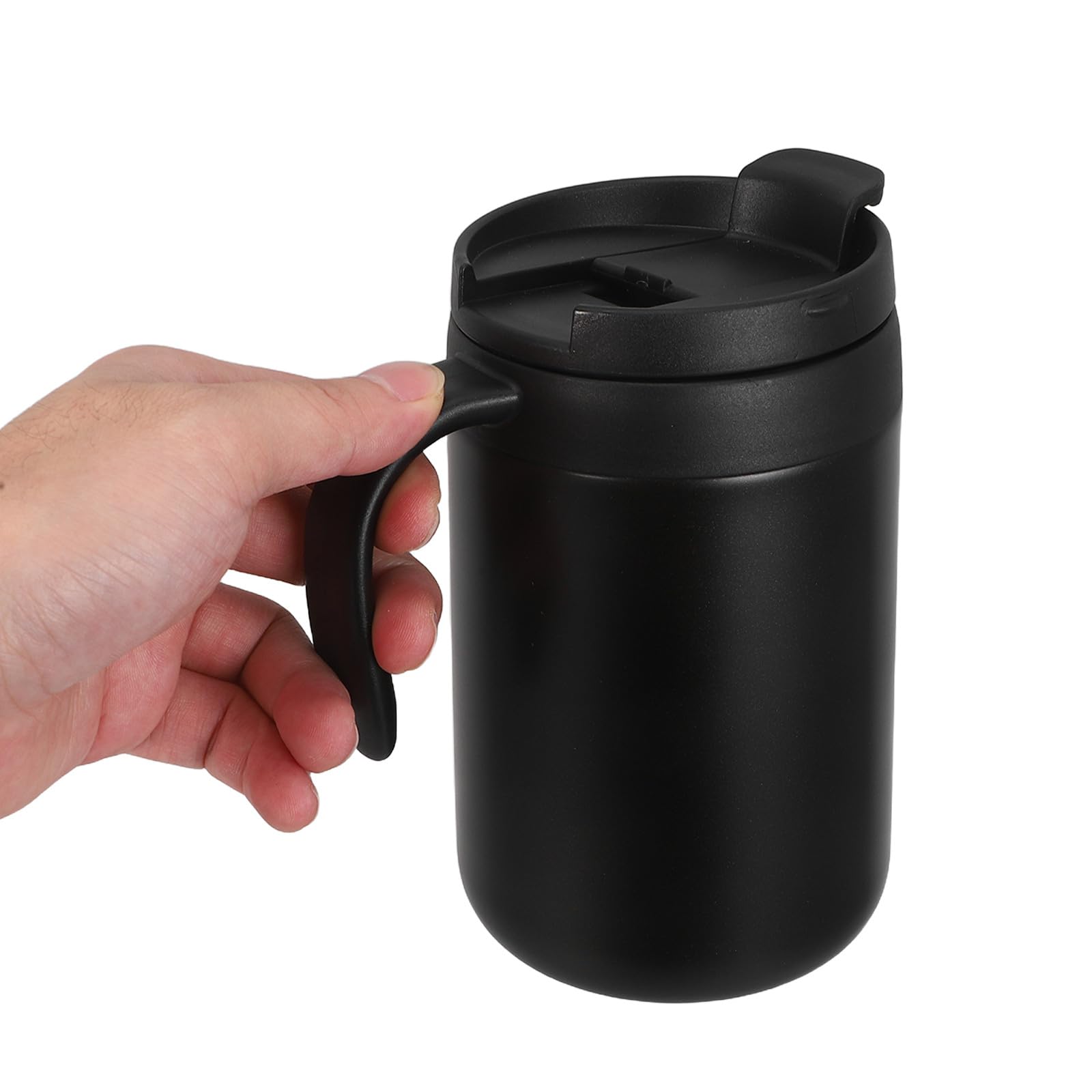 Tazza da Caffè Riutilizzabile in Acciaio Inossidabile Tazza Termica da Viaggio e Campeggio con Contagocce e Coperchio di Perdite da Viaggio per Preparazione di Bevande all Aperto