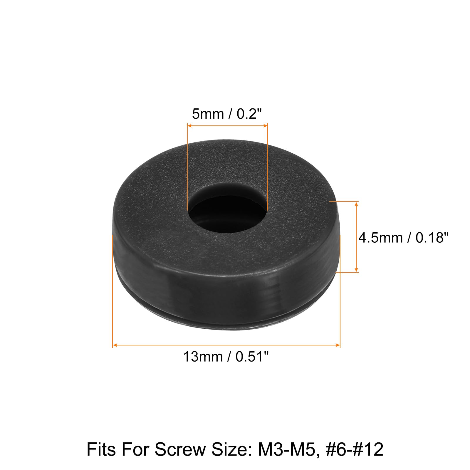 World & Main D-138D White Rosette Screws (100 Per Bag)