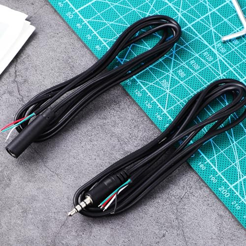 Cables de audio Jack 3.5mm macho a hembra 1m 8pcs miniatura 5