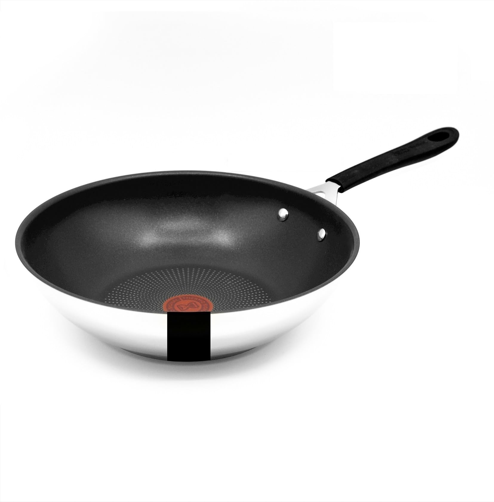 Tefal Jamie Oliver E30, wok acier inoxydable anti-adhésif, 28 cm
