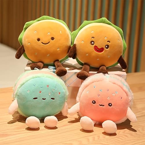 Miniatura 6 de Hamburguesa de peluche  Juguetes de peluche de hamburguesa  Bonita almohada de felpa de comida  Decoración de habitación de cumpleaños para niños y