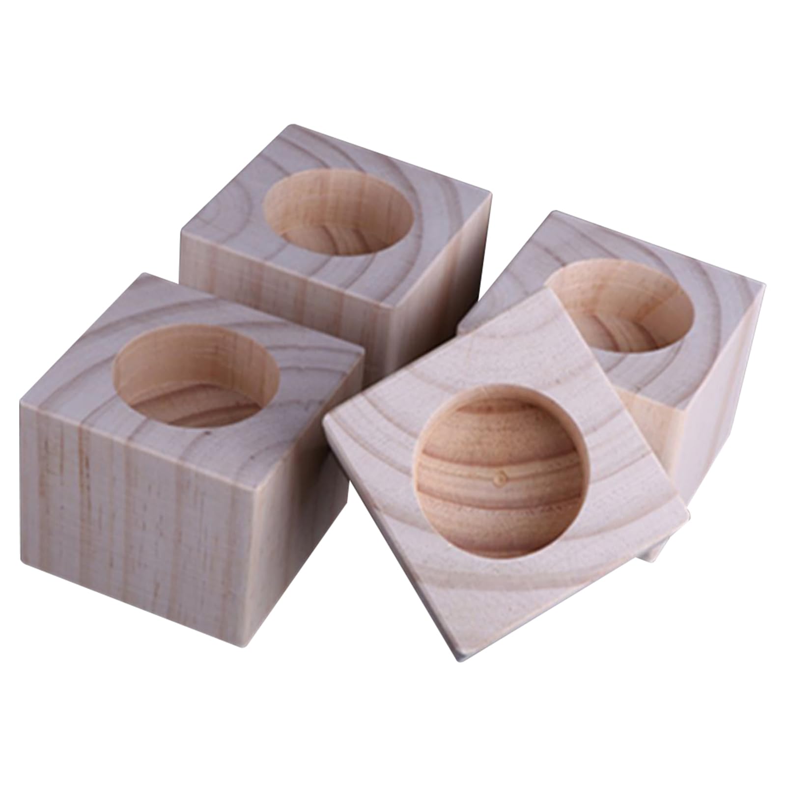 YDHSIKK Wood Furniture Risers, Heavy Duty Solid Wood Furniture Bed Risers Lifts, Wooden Furniture Risers Pack of 4 Multiple Sizes(Ø 8cm Increase Height 10cm)