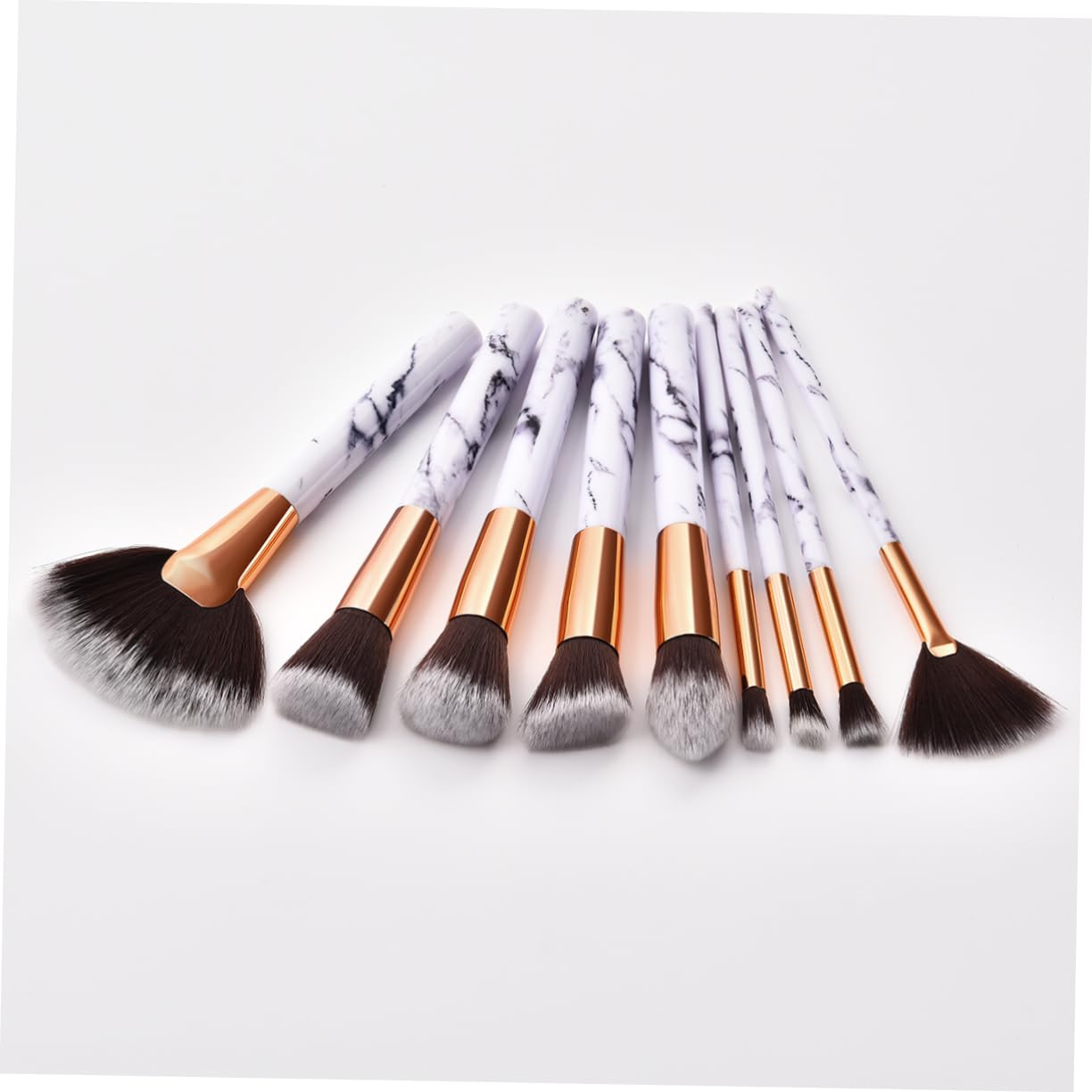 Housoutil 30stücke Teiliges Makeup Pinselset Mit Marmor- Nylonhaaren Für Gleichmäßige Anwendung Für Frauen Und Mädchen Für Tägliches Und Professionelles Make-up