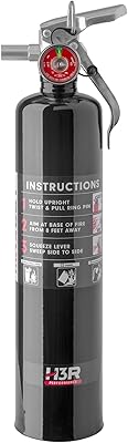 MaxOut ABC Fire Extinguisher for Vehicle, Marine & Home Safety | Car, Truck, Off-Road, UTV, RV, Boat | Refillable Dry Chemical | Mounting Bracket | UL Listed, USCG Approved | 2.5 lbs Black