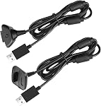 Reiso Xbox 360 USB Chargeur de câble pour Xbox 360 (2Pack)