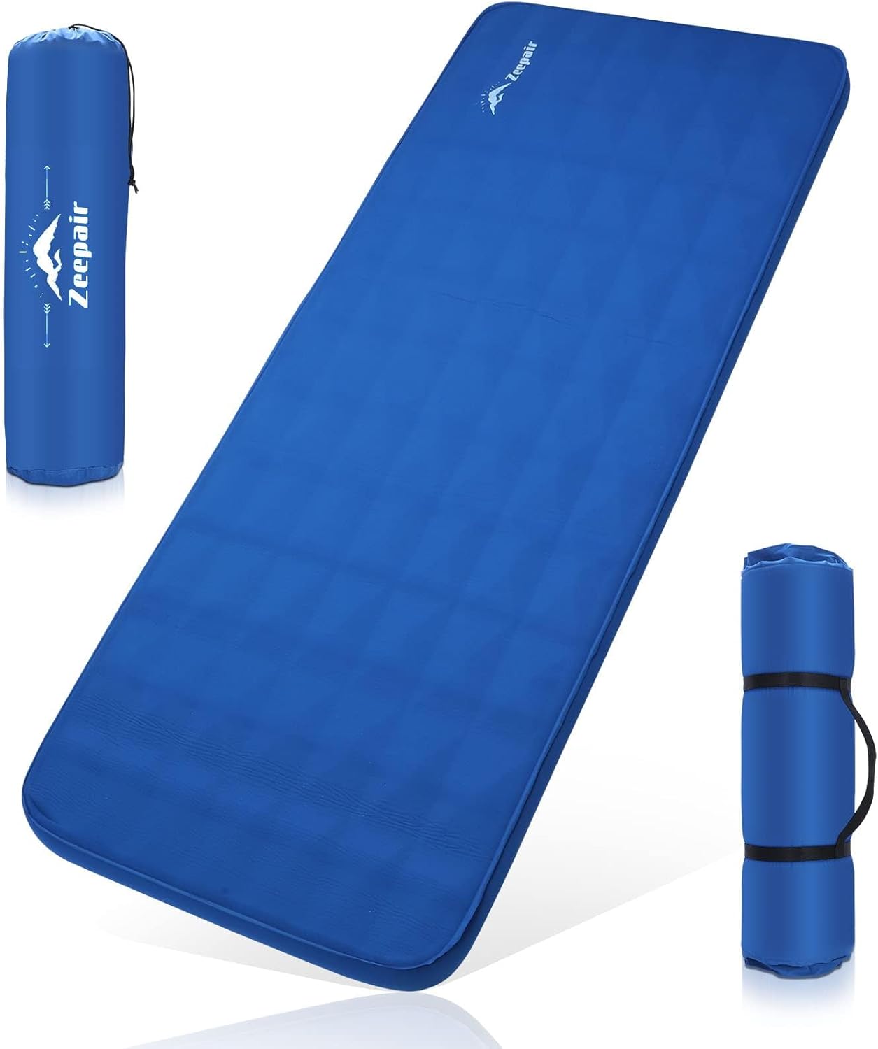 Buheco Sleeping Pad for Camping, Self-Inflating 9.5 R Value 3" Ultra-Thick Memory Foam Comfort Plus Camping Mats for Backpacking Travelling & Hiking Portable Air Mattress for 4-Season Green