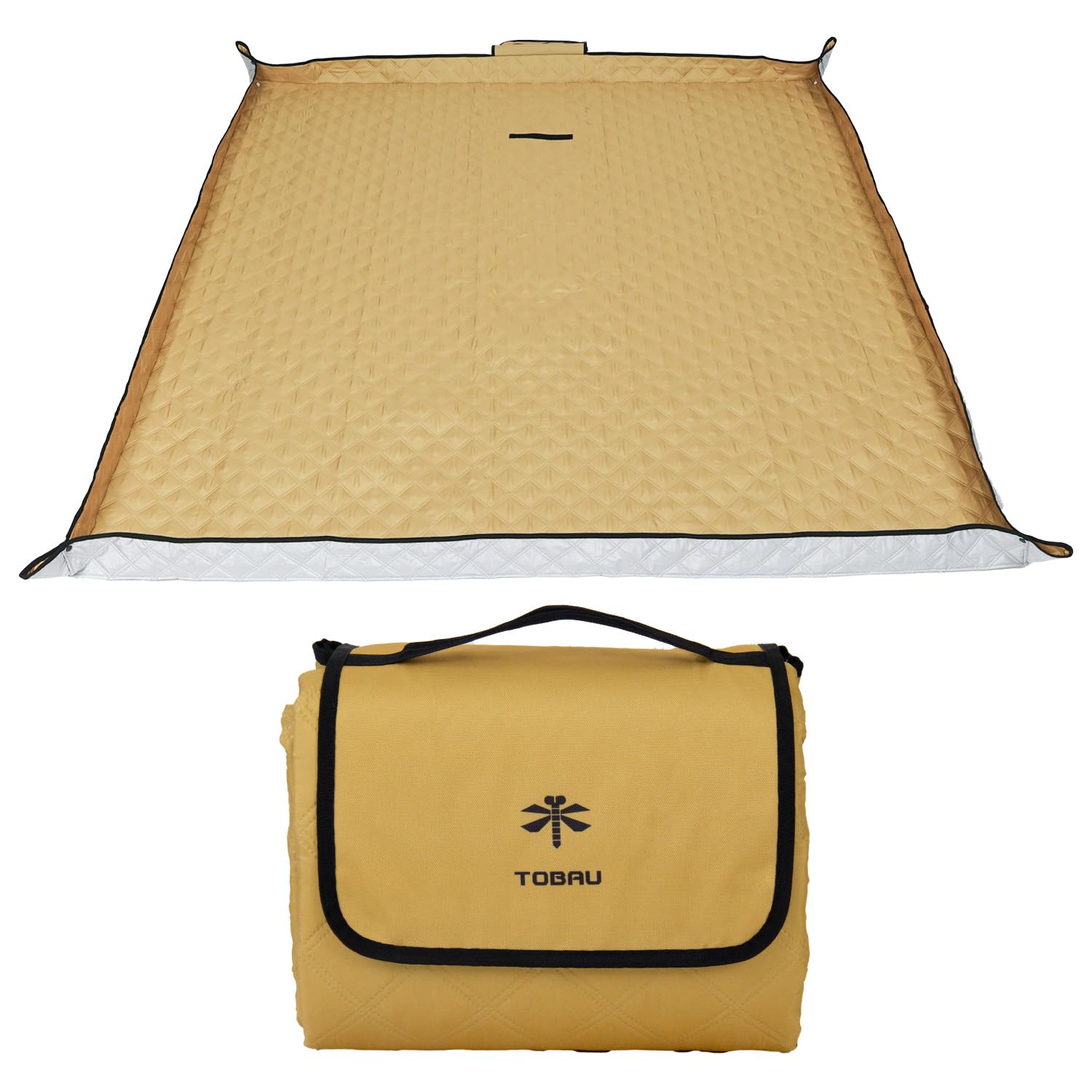 Amazon.co.jp: [TOBAU] レジャーシート 厚手 フチ自立 200×200cm 大判