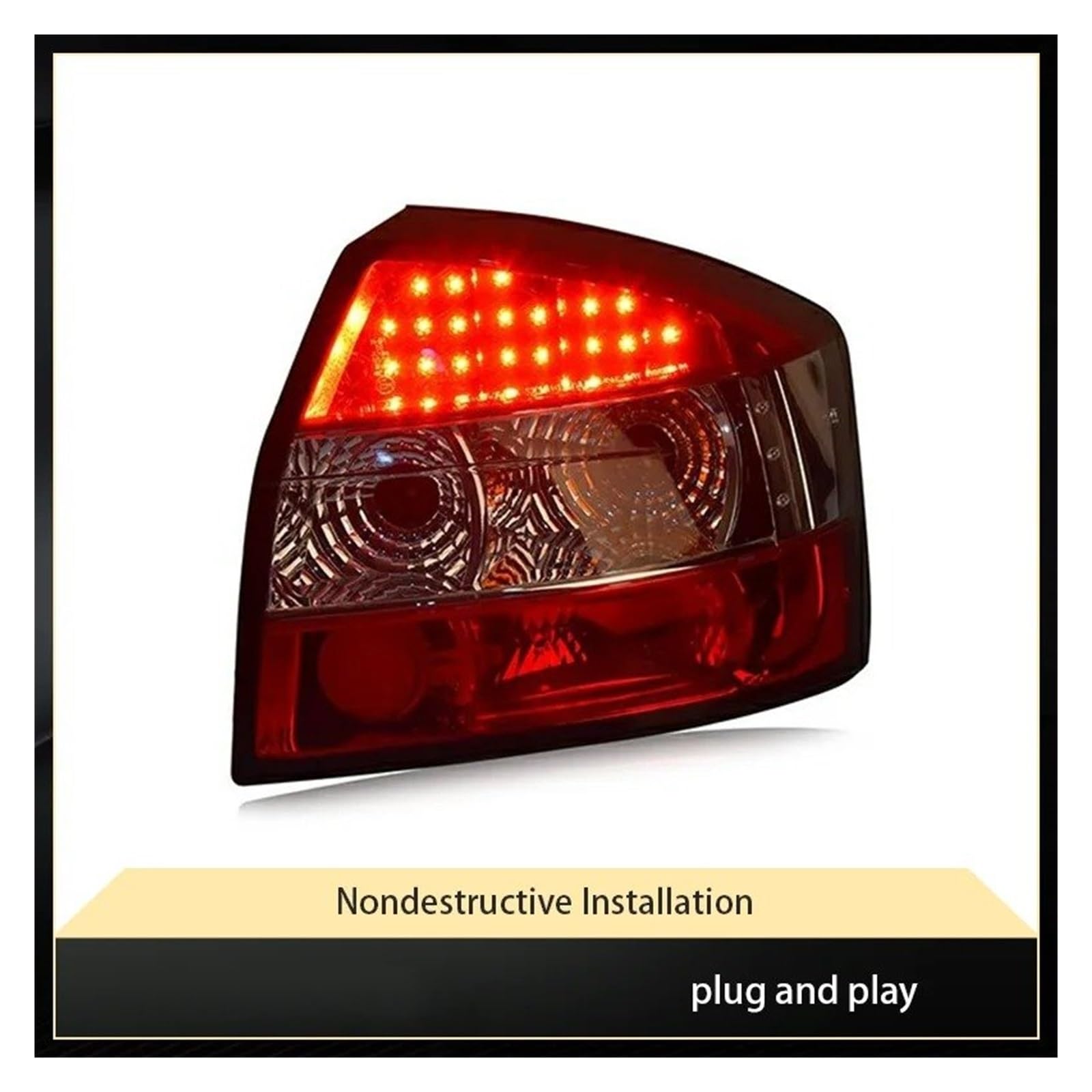 Per A4L B6 2001 2002 2003 2004 Fanale Posteriore LED DRL Segnale Dinamico Freno Retromarcia Lampade Fanali Posteriori Accessori Auto Fanale Posteriore