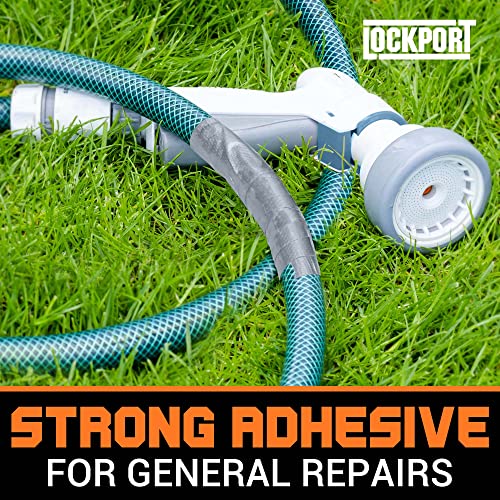 Lockport Silver Duct Tape - 12 Roll Multi Pack - 30 Yards X 2 Inch - Strong, Flexible, Waterproof And Tear By Hand - Bulk Value For Home Use, Do-It-Yourself Projects And Repairs #TOP1