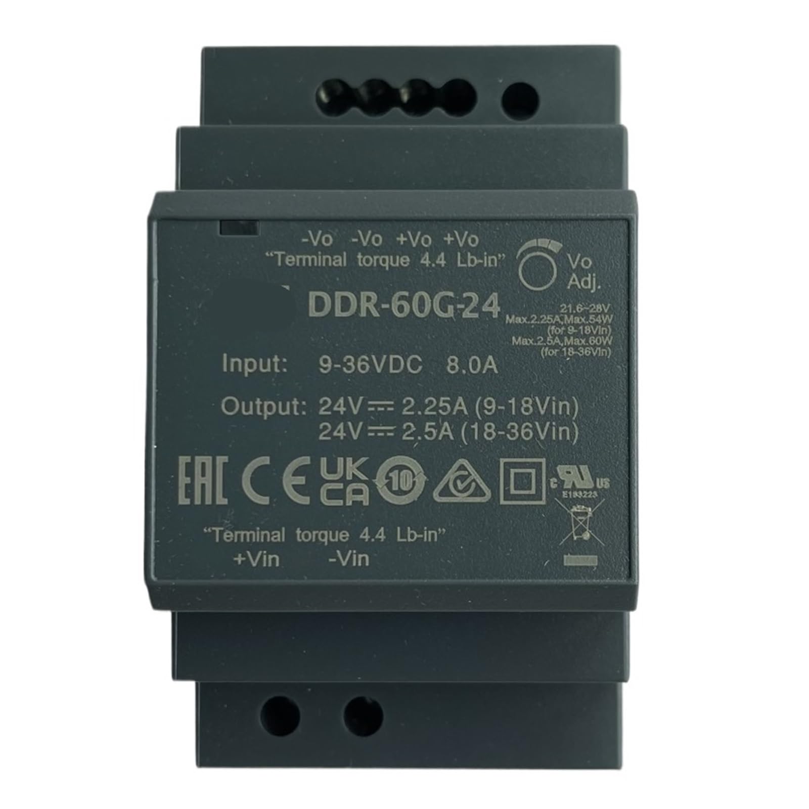 SWEWDSQG DDR-60 DDR-60G-12 12V 5A 60W rail type DC-DC converter