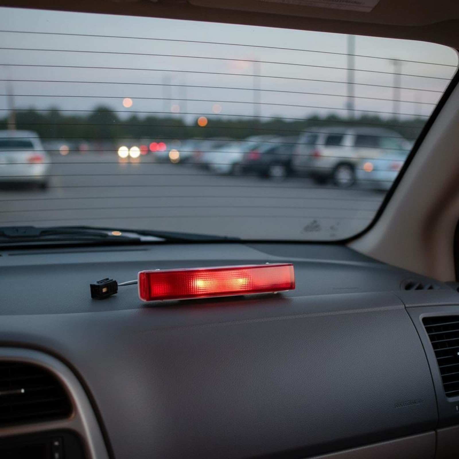 1 Pezzo Terzo Stop Auto Luce Freno Fanale Posteriore Indicatore Stop Luce Centrale con Cablaggio Preassemblato Posizionamento Rialzato Ben Visibile Adatto a Città E Tragitti Casa Lavoro