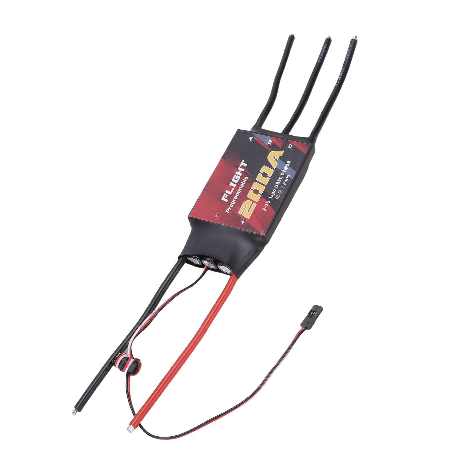 Bezszczotkowy ESC, PCB 200A Elektryczny Regulator Prędkości do Quadcoptera 5A UBEC 2 do 7S LiPo Multirotor