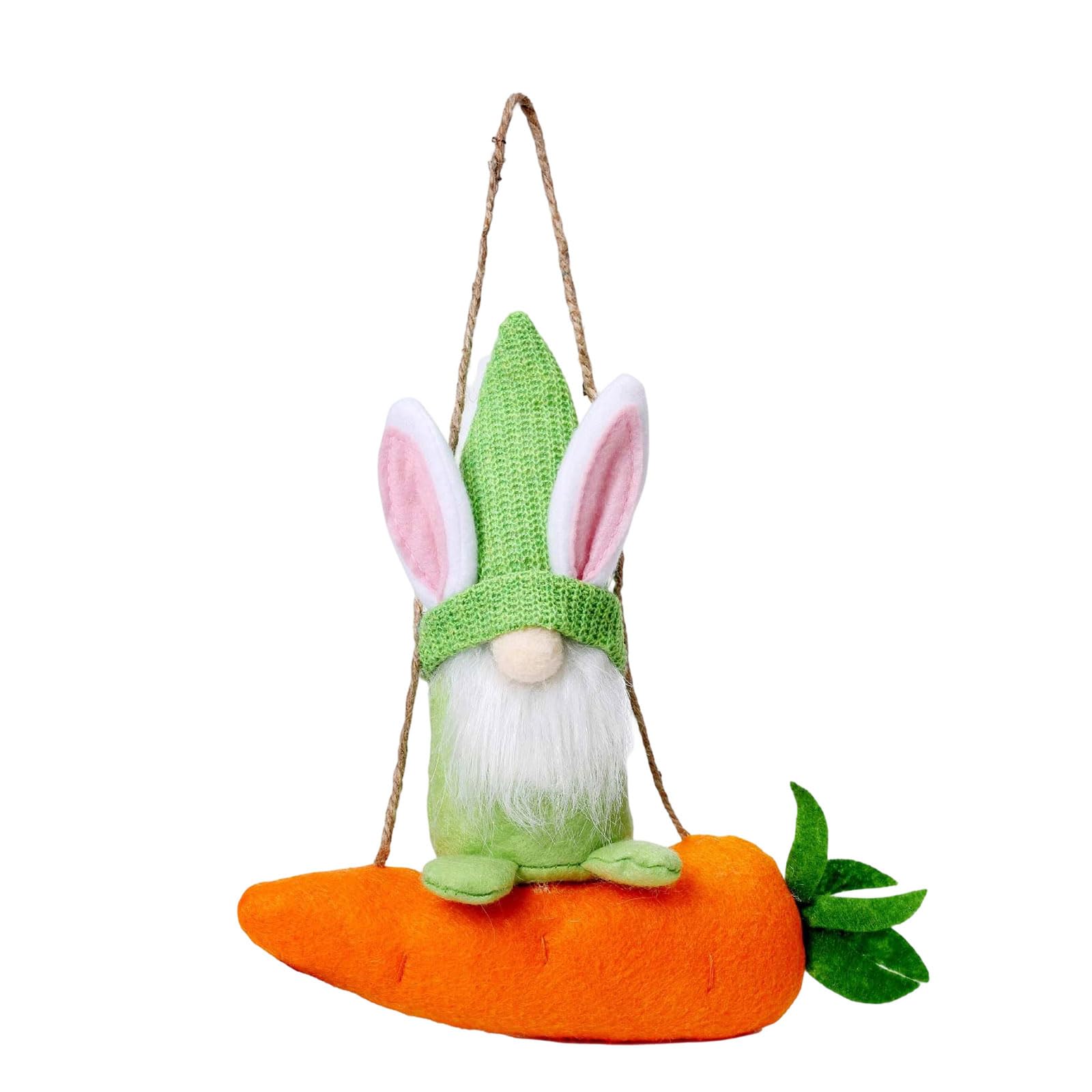 Cotton Hare Carrot Doll Easter Decoration for Window Door Wall Christmas Tree Display and Festival Celebration Soft Fabric Conies