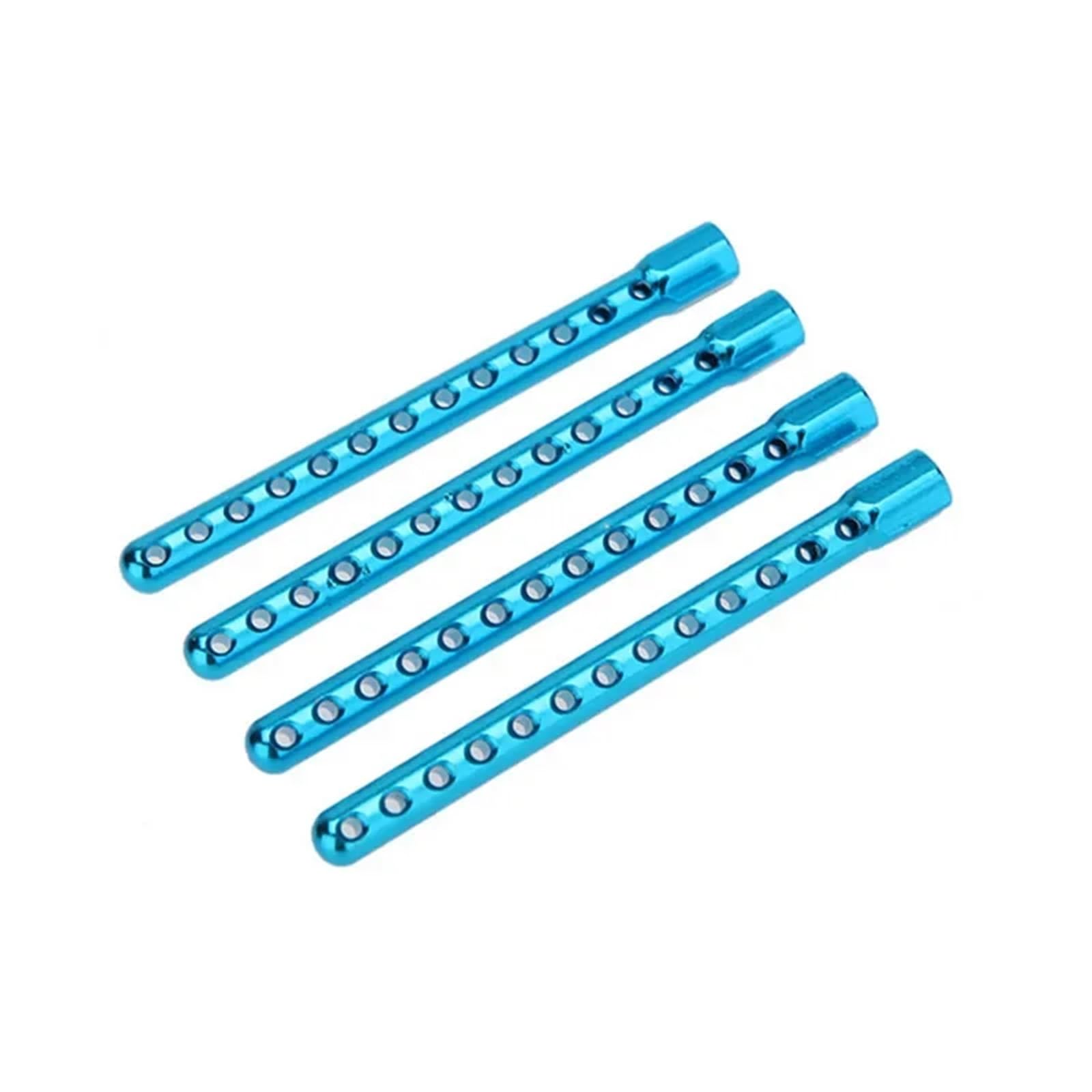 para HSP 102037 02144 para Redcat para Traxxas para Axial 1/10 RC Coches Arrastre 4 Uds Soportes Cuerpo Aluminio Piezas Mejora Repuestos