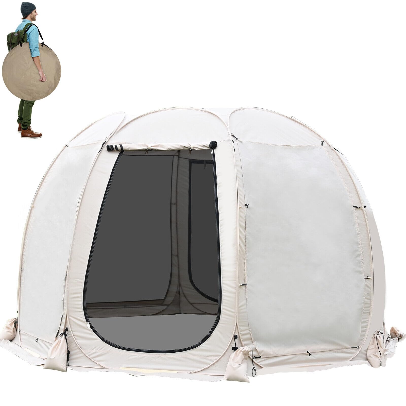 Pop Up Screen House Room Patio Canopy Tent Gazebo Outdoor Camping Tent