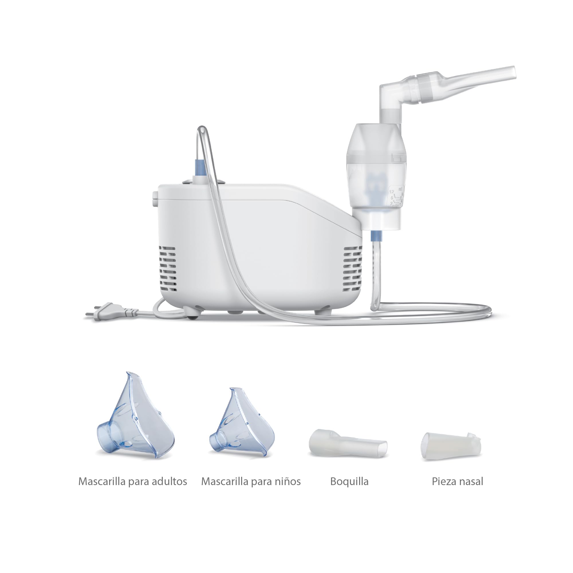 OMRON X101 Nebulizador portátil para adultos y niños. Fácil de usar y limpiar. Nebulizador para el tratamiento efectivo de enfermedades respiratorias como asma, resfriados y alergias