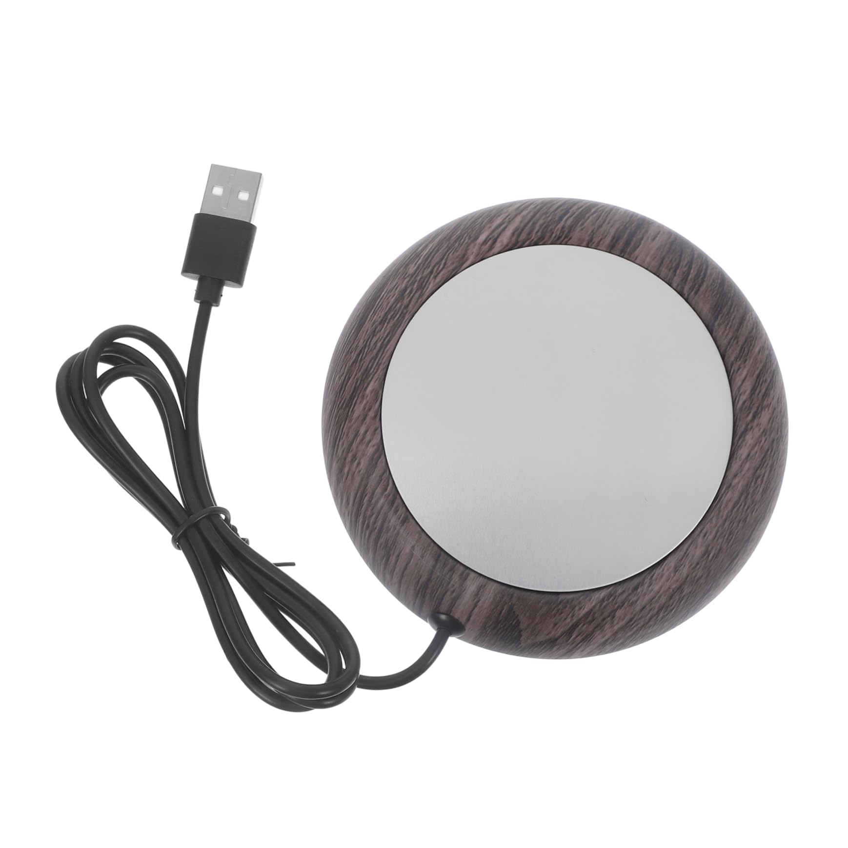 MOLUCKFU Cup Warmer Aluminum Iron Material Reusable USB Coaster Office Mug Heating Plate