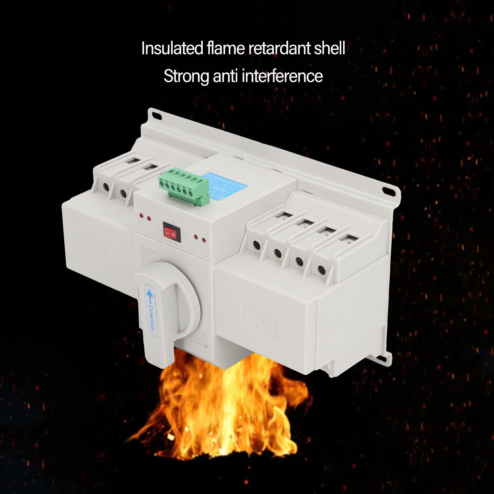 Interruptor de Transferencia Automática de Doble Potencia, Interruptor de Transferencia Automática de Doble Potencia de 400V, Botón de Operación Manual, Protección Múltiple,