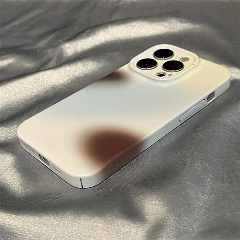 Étui acrylique iPhone 14 anti-choc bleu marron pour éviter les rayures