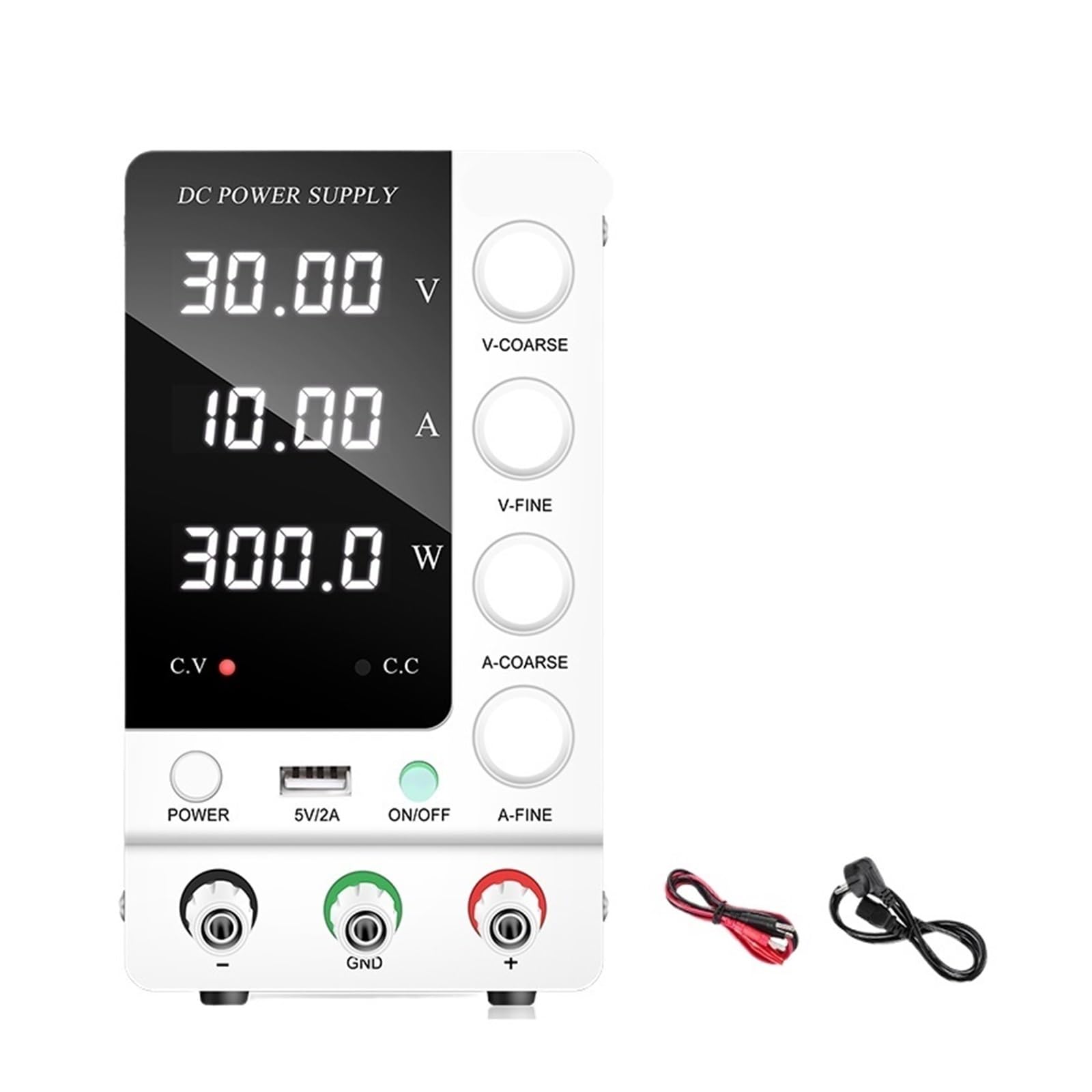 Fuente de alimentación de laboratorio DC regulable 32V 6A 30V 10A conmutada regulada(SPS-C1203 White)