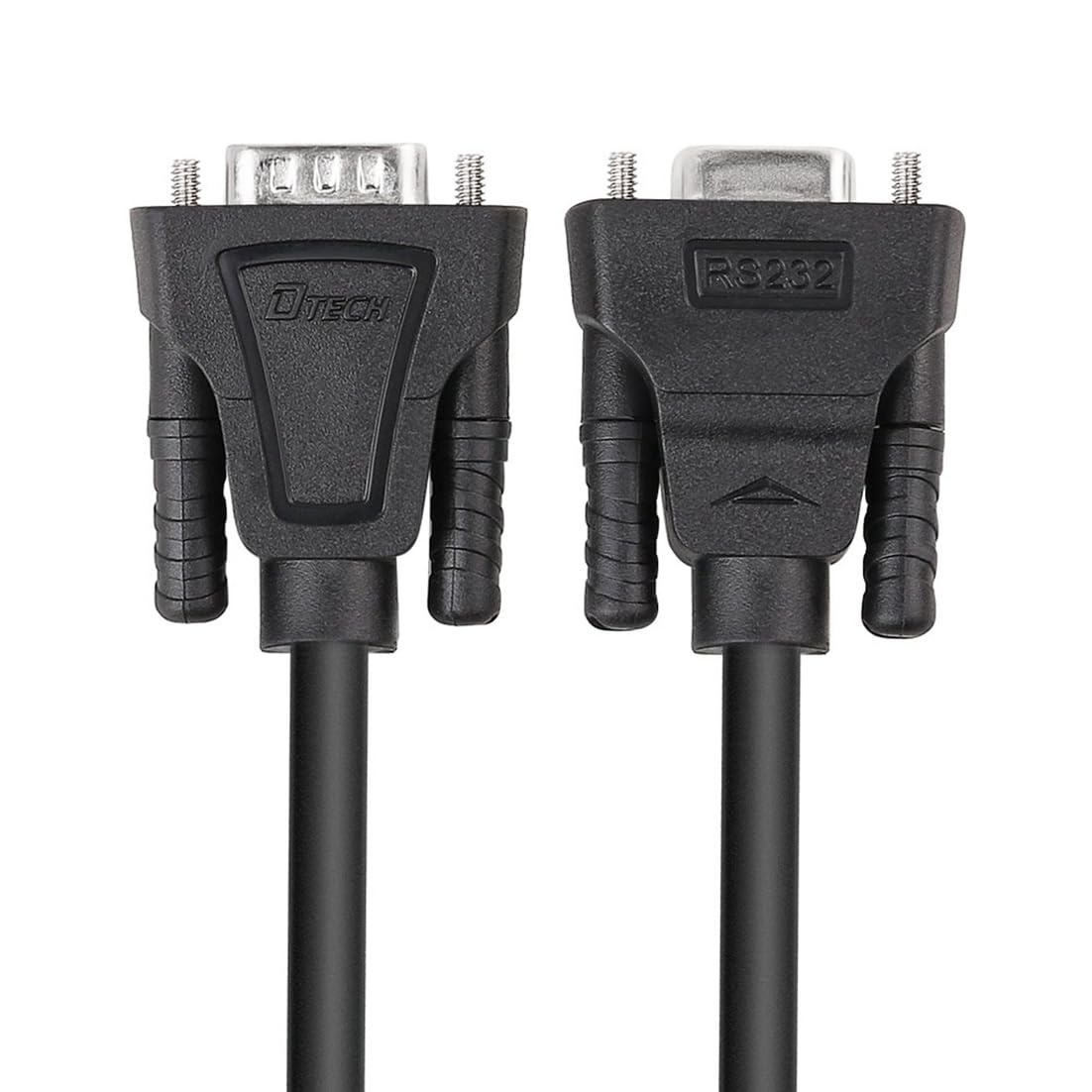 DTECH Cavo di prolunga seriale RS232 da maschio a femmina a 9 poli, dritto (2 m)