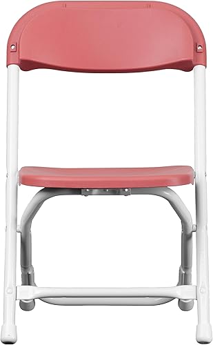 Miniatura 59 de Flash Furniture Paquete de 2 sillas plegables de plástico blanco para niños Blanco,Negro -,Azul,Marrón,Borgoña,Amarillo