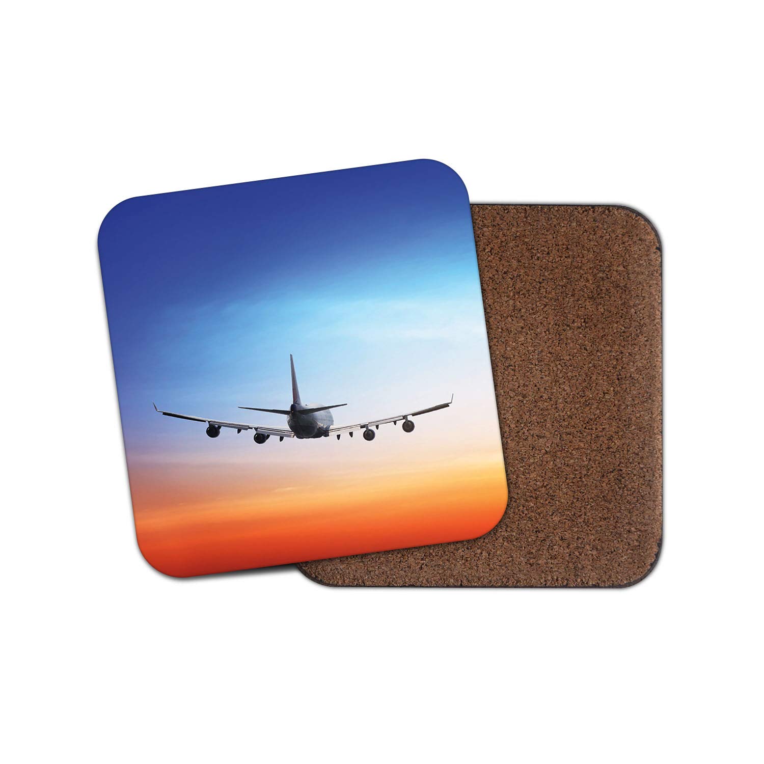 1 x Jumbo Jet Coaster - Air Plane Pilot Flying Dad Brother Uncle #14278
