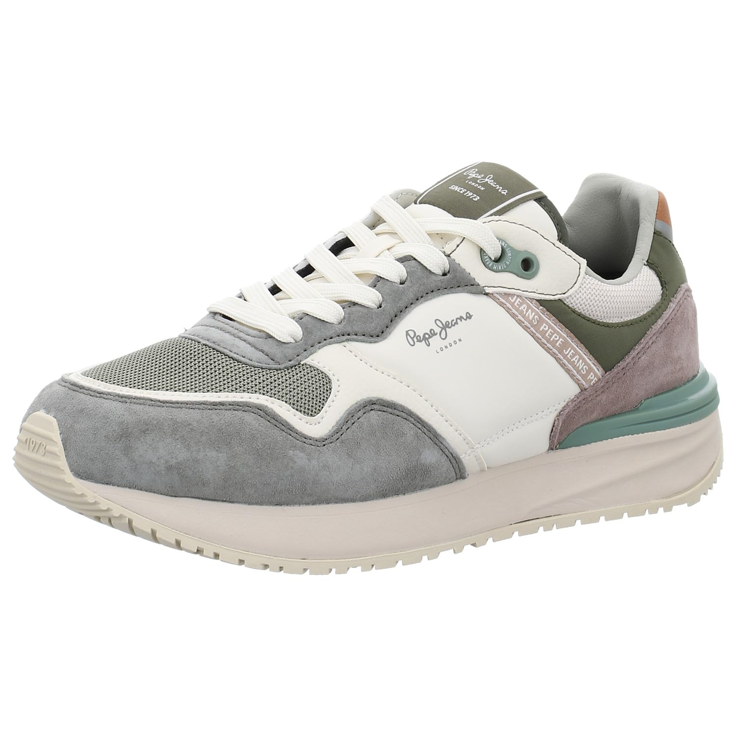 Pepe Jeans Men's BUSTER PRO MATCH M Sneak, Green(KHAKI GREEN), 8 UK