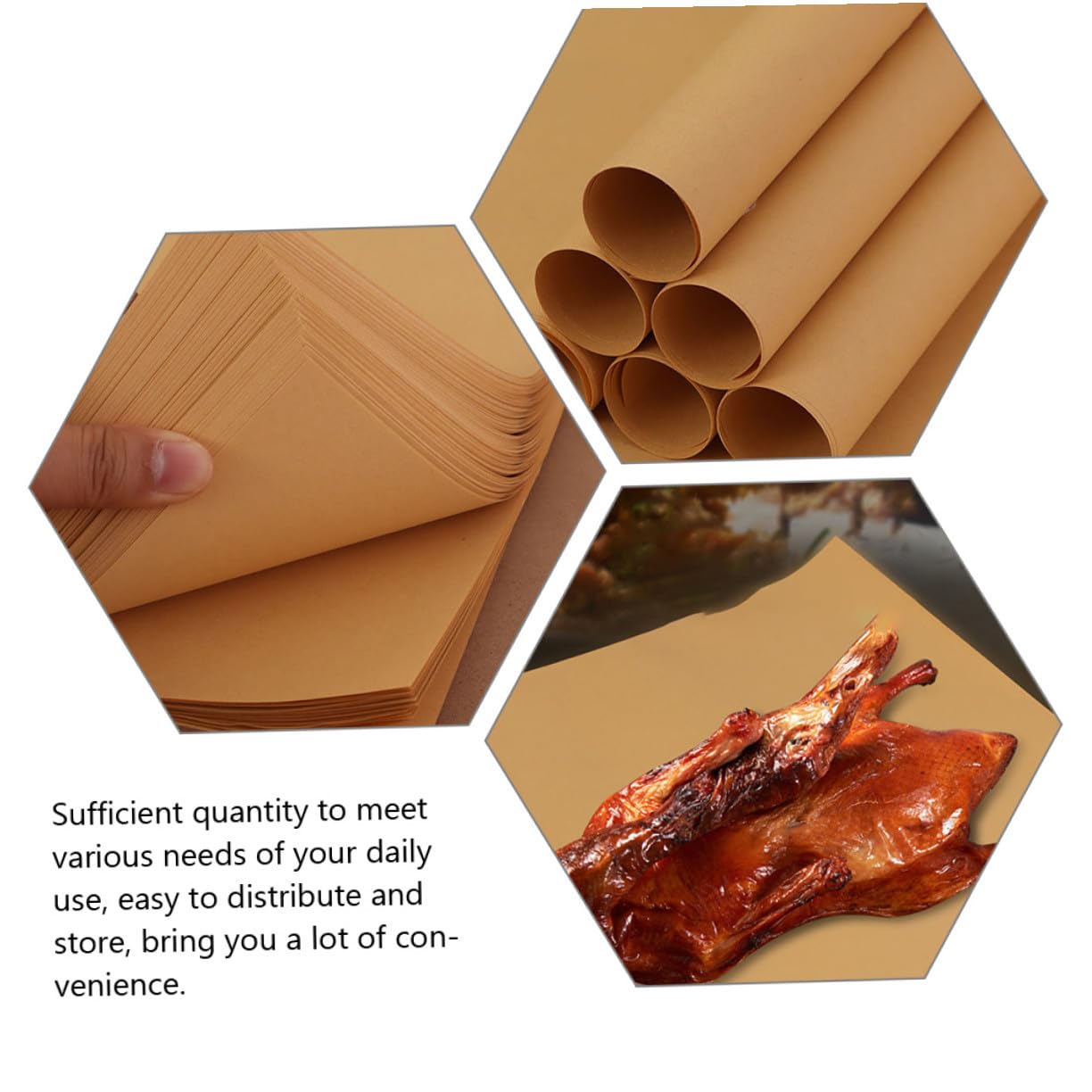 ABOOFAN 300 hojas Papel de Envolver Alimentos Papel Apto para Contacto con Comida Resistente y Desgarro para Sándwiches Pan y Queso y Snacks