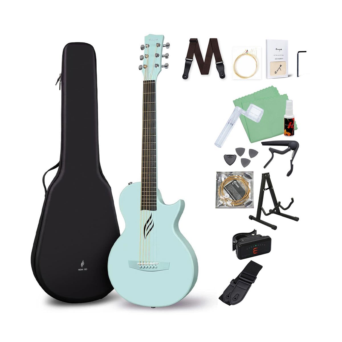 Amazon | ENYA NOVA GO アコースティックギター初心者セット Blue
