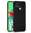 Pikkme Redmi 12C / Poco C55 Back Cover Soft Matte Liquid Silicone TPU | Camera Protection | Shockproof Slim Back Case for Redmi 12C / Poco C55 (Black) gallery image