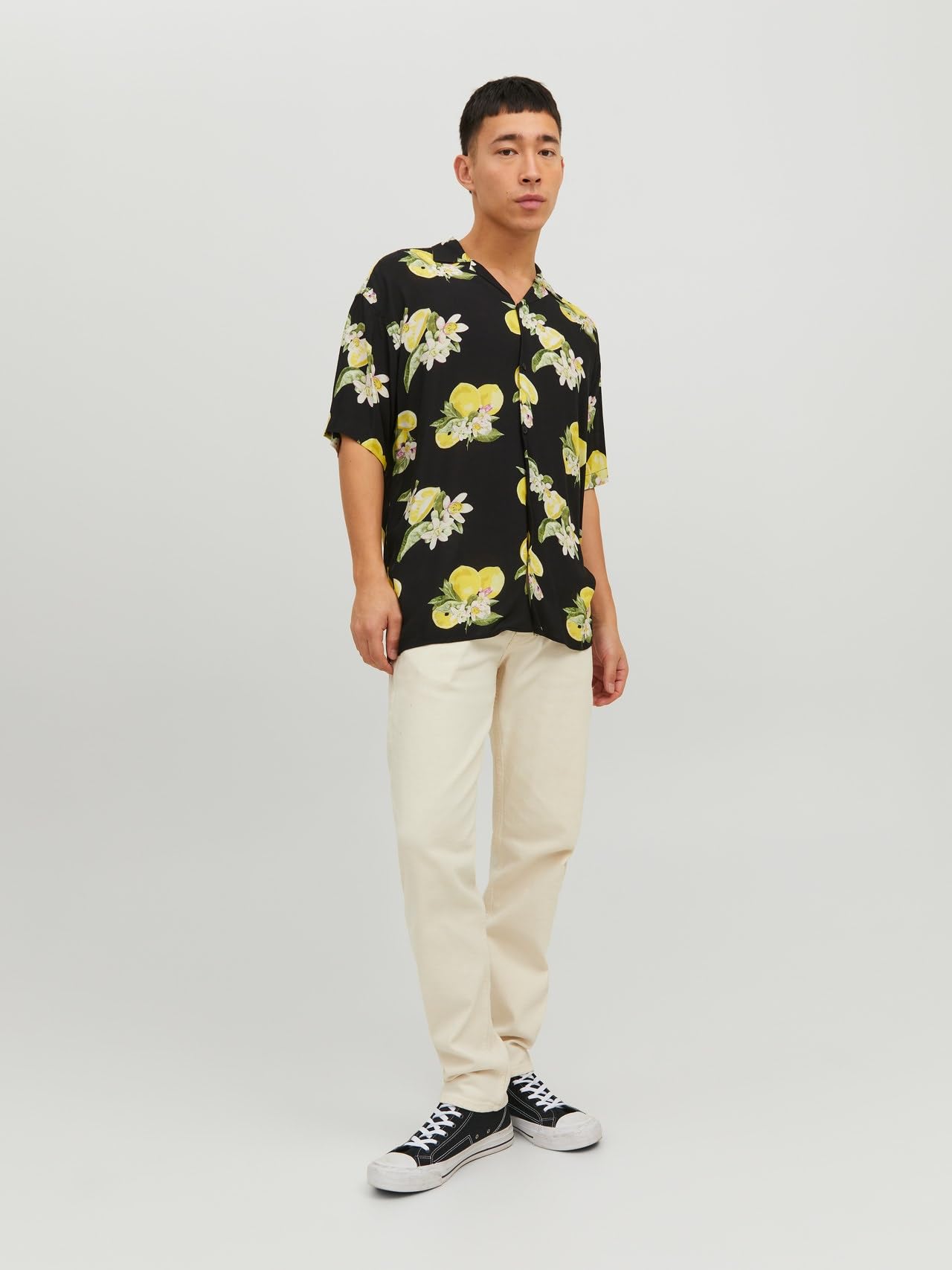 JACK & JONES Herren Jorluke Tampa AOP Shirt Ss Sn Hemd-Shirt (1er Pack)
