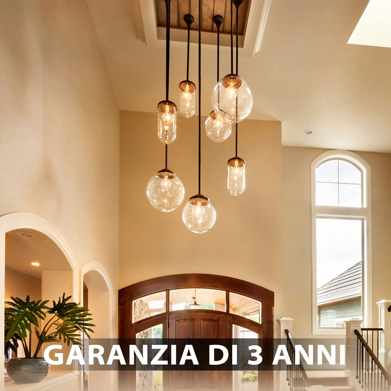 LVWIT Lampadine a Filamento LED E27, 4W Equivalenti a 40W, 470LM, 2700K, Luce Bianca Calda, A60, Consumo Basso, Risparmio Energetico, Non Dimmerabile, Confezione a 6 Pezzi.