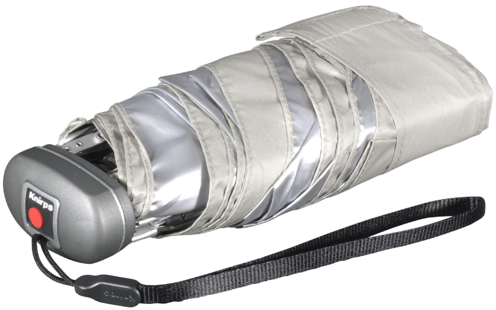 Knirps mini Taschenschirm Travel mit UV- und Hitze-Schutz Silver Heatshield stone
