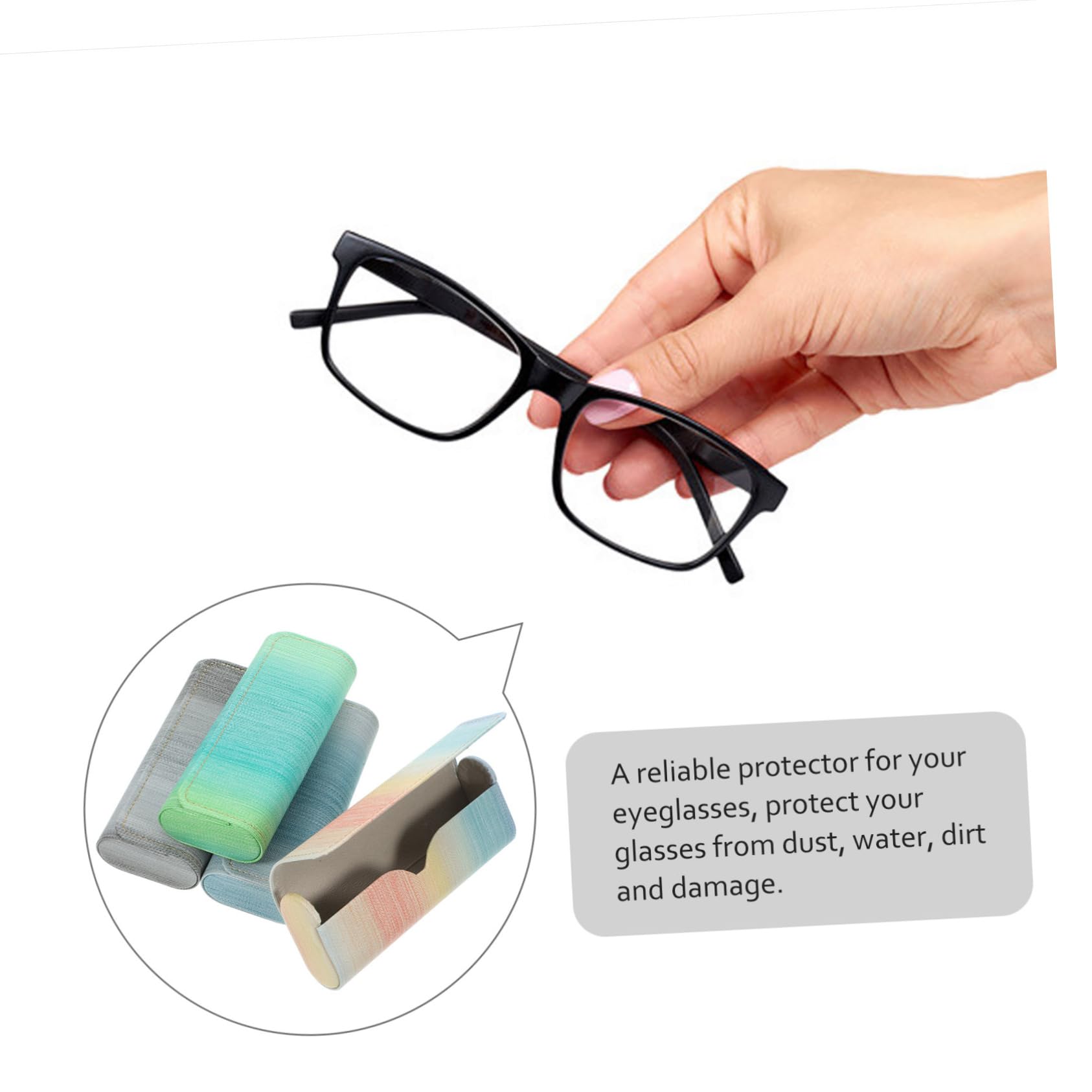 BESPORTBLE Scatola Porta Occhiali Bicchieri Multipli Custodia Per Gli Occhiali Astuccio Per Occhiali Viaggio Di Grandi Dimensioni Custodie Per Occhiali Custodia Per Occhiali Pu