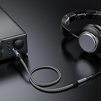 Vista 3 de MOSWAG Adaptador de conector de auriculares de 0.250 in 1/4 pulgadas a 0.138 in 1/8 pulgadas 3.28 pies/3.3 ft, cable de extensión de 1/8 hembra a