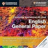 Cambridge International AS Level English General Paper Cambridge Elevate Teacher's Resource Access Card