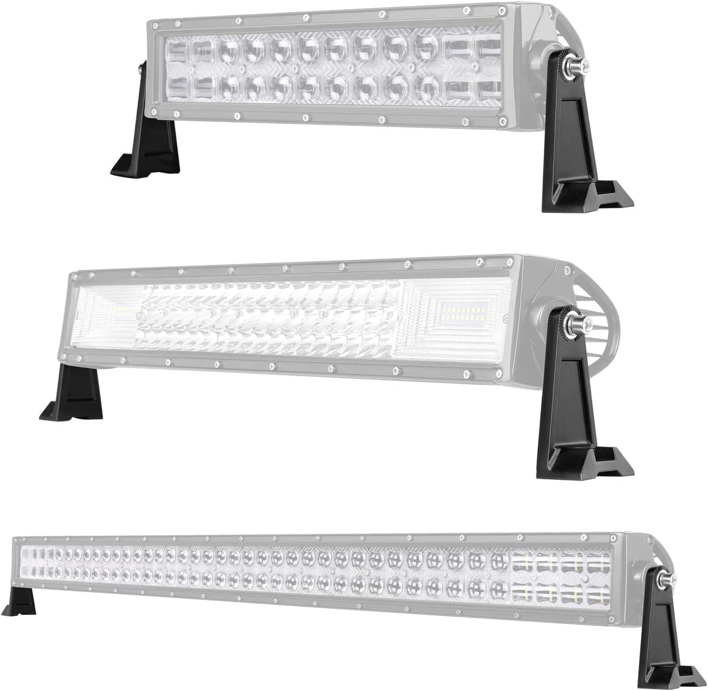 DEWIN Soporte de Montaje, Soporte de Montaje Lateral de Barra de Luz LED para Truck Bus Accesorios Universales para Automóviles
