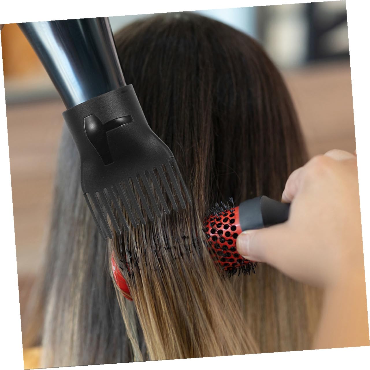 4pcs Universal Hair Dryer Diffuser Attachment Nozzle Set for Precise Hair Styling and Drying Lightweight Plastic Blow Dryer Accessories for Salon Use