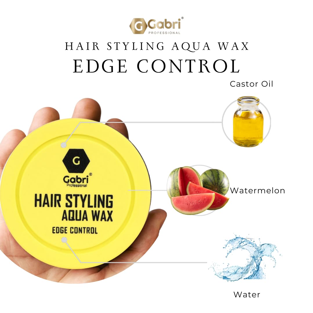 Gabri Hair Styling Wax 150ml, Hair Gel Wax, Edge Control, Maximum Control and Long Lasting, Men & Women Hair Wax (Edge Control) - Image 3